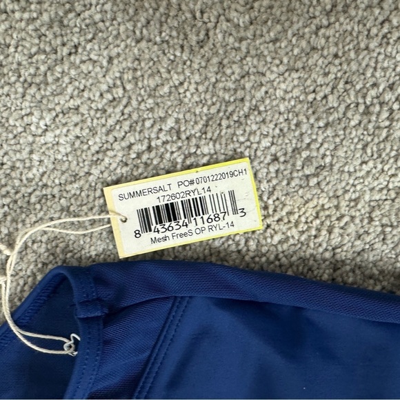 Summersalt The Mesh Freestyle One Piece Navy Blue Swimsuit NWT - Picture 4 of 8